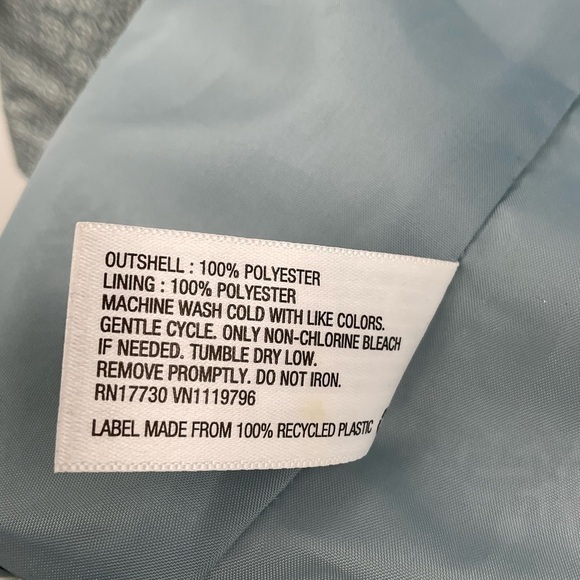 Merona Windbreaker, Water Resistant Lightweight Blue, Whitee Jacket Size S P2 - Picture 9 of 9